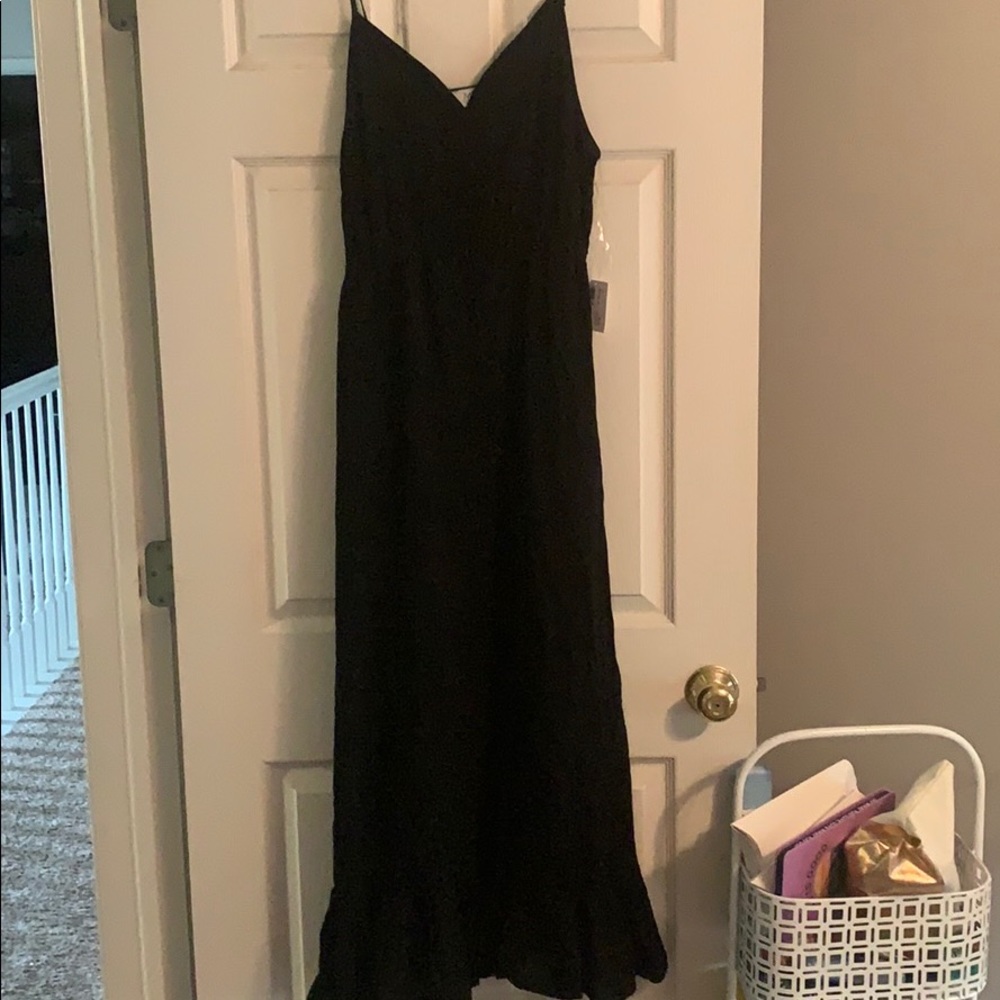 Black midi dress